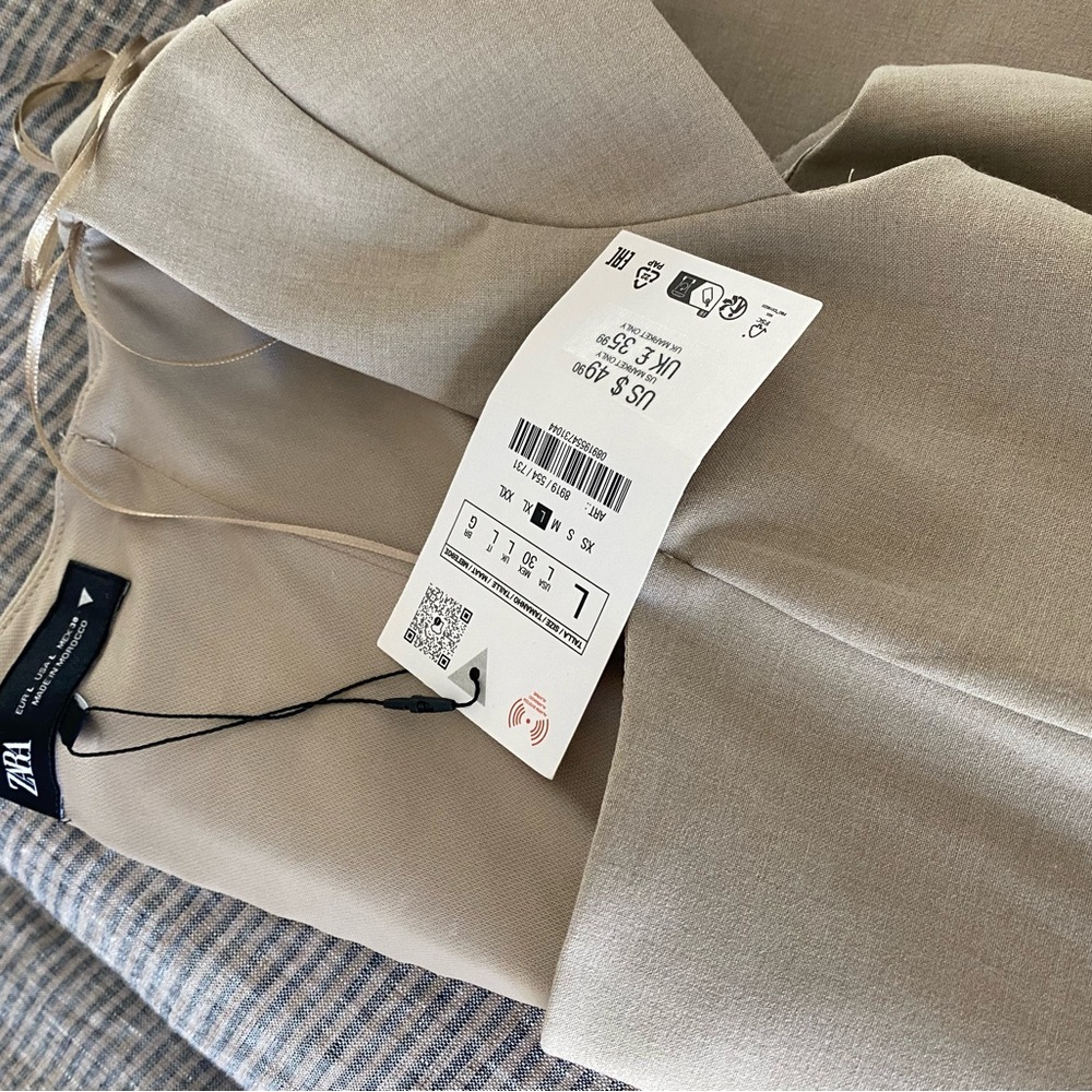 Zara tailored dress NWT size large